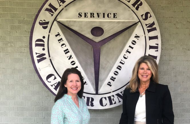 Holly Boffy and Jan Swift at W. D. and Mary Baker Smith Career Center